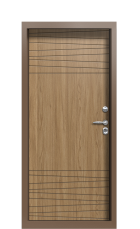 Дверь Termo Ral 8025 Грецкий орех 37 вид внутри