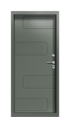 Дверь Termo Ral 7043 Ral 7009 713 вид внутри