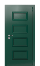 Дверь TermoPlus Ral 6005 Темно-зеленое 1291 вид снаружи