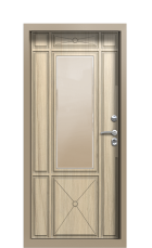 Дверь Termo Ral 7006 Сатиновое дерево 1095 вид внутри