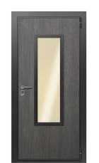 Дверь TermoWood Vesuvio Terma Premium Морадо Черный 2647 вид снаружи