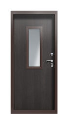 Дверь Termo Ral 3005 Дуб антрацит 1170 вид внутри