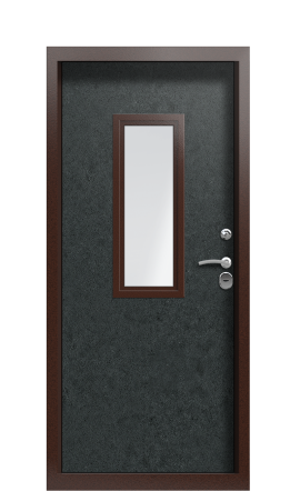 Входная дверь TermoPlus Silver Черный гранит 1433