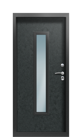 Дверь TermoPlus Ral 9003 Черный гранит 1436