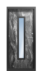 Дверь Termo Ral 8017 Темный Мрамор (глянец) 1405 вид внутри