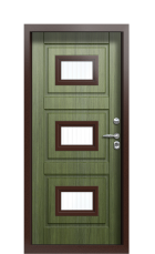 Дверь Termo Silver Темно-зеленое 1428 вид внутри
