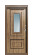 Дверь Termo Ral 8025 Грецкий орех 1317 вид внутри