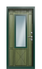 Дверь Termo Ral 6005 Темно-зеленое 1314 вид внутри