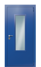 Дверь Termo Ral 5005 Securemme 1308 вид снаружи