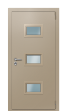 Дверь TermoPlus Ral 1019 Грецкий орех 1313 вид снаружи