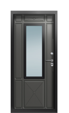 Дверь Termo Ral 9005 Grey matt 961 вид внутри