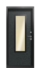 Дверь Termo Ral 9005 Terma Premium Черный гранит 2649 вид внутри