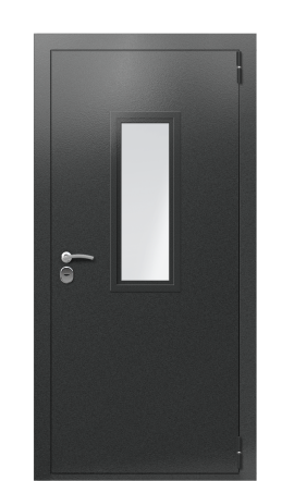 Входная дверь TermoPlus Silver Черный гранит 1433