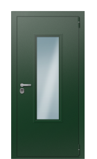 Дверь TermoPlus Patina Ral 9005 1407 вид снаружи