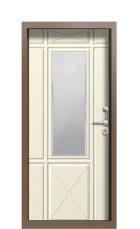 Дверь Termo Ral 8025 Слоновая Кость 347 вид внутри