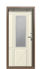 Дверь Termo Ral 8025 Слоновая Кость 344 вид внутри