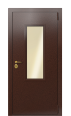 Дверь TermoPlus Bronze Венге 1420 вид снаружи