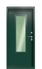 Дверь Termo Ral 6005 Kale 1117 вид внутри