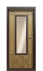 Дверь Termo Tobacco Дуб светлый 1109 вид внутри