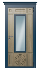 Дверь TermoWood Del mare Светло-Серый 260 вид снаружи