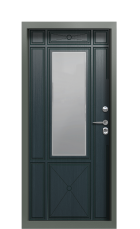 Дверь Termo Ral 7009 Серый Антрацит 1194 вид внутри