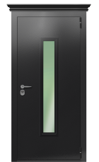 Дверь TermoPlus Ral 9005 Collori Ral 9005 Kale 2746 вид снаружи