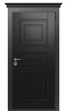 Дверь TermoWood Vesuvio Collori Ral 9005 2641 вид снаружи