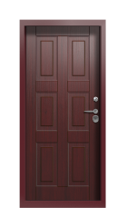 Дверь Termo Ral 3005 Woodline Темно-красный  2726 вид внутри