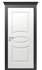 Дверь TermoWood Vesivio Милк 407 вид снаружи