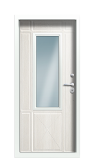 Дверь Termo Ral 7009 Белая Эмаль 967 вид внутри