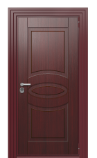 Дверь TermoWood Rak 3005 Тёмно-красный 236 вид снаружи
