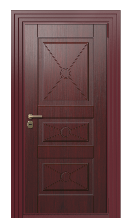 Дверь TermoWood Ral 3005 Тёмно Красный 913