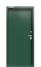 Дверь Termo Patina Ral 6028 383 вид внутри