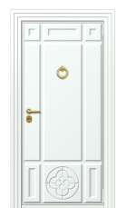 Дверь TermoWood Ral 9003 Securemme 784 вид снаружи