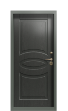 Дверь Termo Ral 7043 Графитовое дерево 883 вид внутри