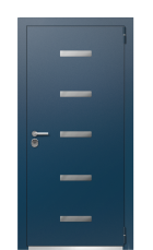 Дверь TermoPlus Del Mare Тёмно Синяя 326 вид снаружи