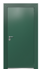 Дверь Termo Ral 6028 Ral 6005 667 вид снаружи