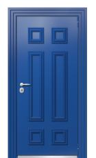 Дверь TermoPlus Ral 5005 Венге 636 вид снаружи