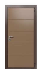 Дверь TermoWood Ral 8017 Тик 570 вид снаружи