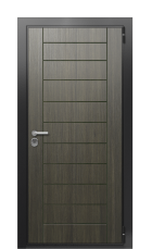 Дверь TermoWood Ral 9005 Венге 561 вид снаружи