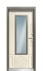 Дверь Termo Ral 9005 Слоновая Кость 971 вид внутри