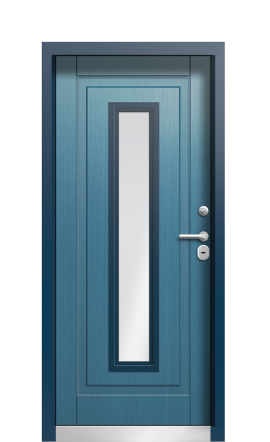 Дверь TermoWood Ral 7043 Серо-голубая 1111