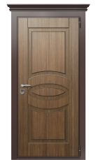 Дверь TermoWood Ral 8017 Тик 566 вид снаружи