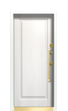 Дверь Termo RAL 3031, Белое дерево вид внутри