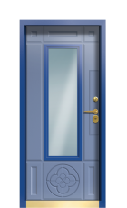 Дверь Termo Ral 9005 Ral 5014 974 вид внутри