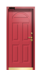 Дверь Termo Ral 3005 Тёмно-Красный 555 вид внутри