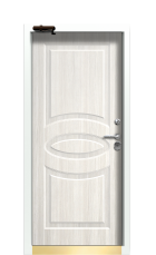 Дверь Termo Ral 9003 Белая Эмаль 593 вид внутри