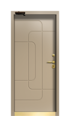 Дверь Termo Ral 8025 Securemme 604 вид внутри