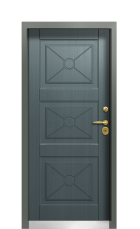 Дверь Termo Ral 8025 Пепельный 399 вид внутри