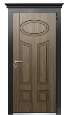 Дверь TermoWood Ral 9005 Палисандр 235 вид снаружи